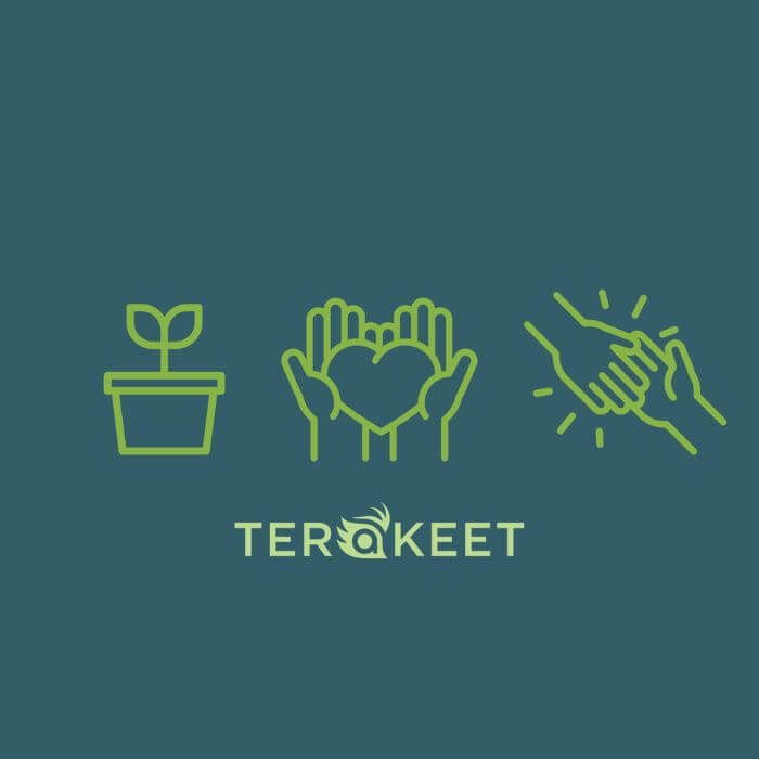 Terakeet grow, support, and teamwork icons