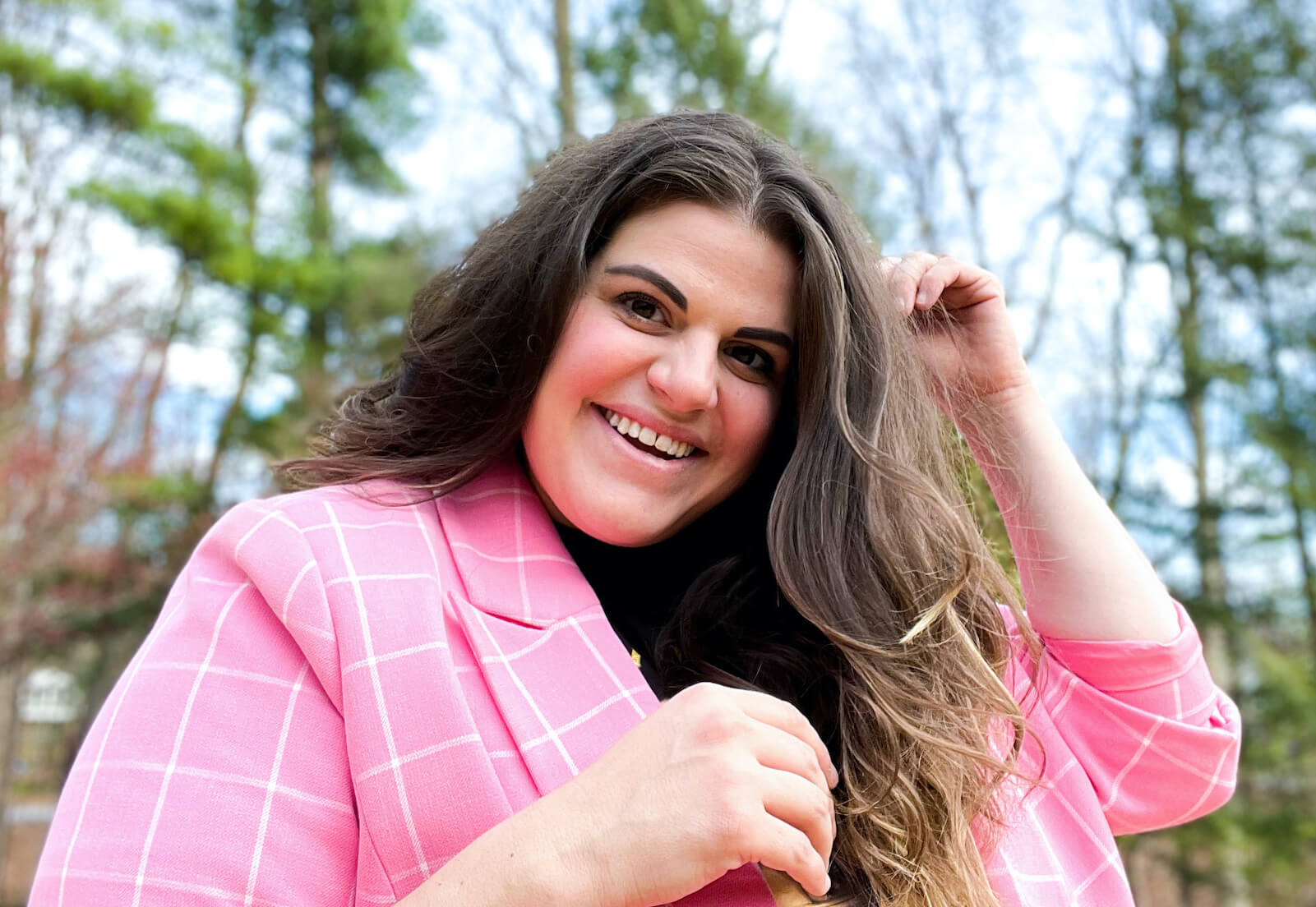 Amanda Hennigan smiles at the camera