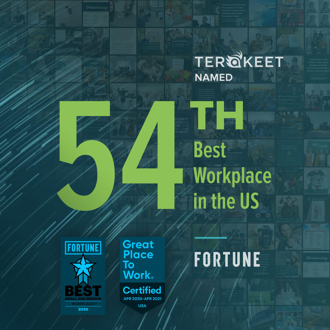 terakeet named 54th best workplace in the us by fortune and great place to work